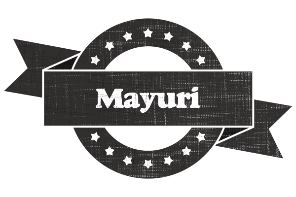 Mayuri grunge logo