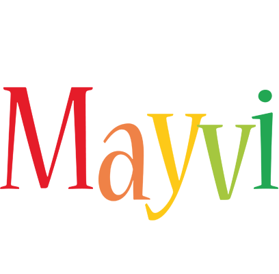 Mayvi birthday logo