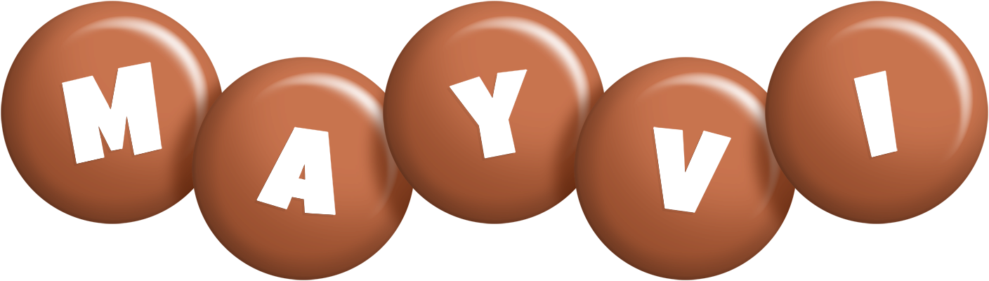 Mayvi candy-brown logo