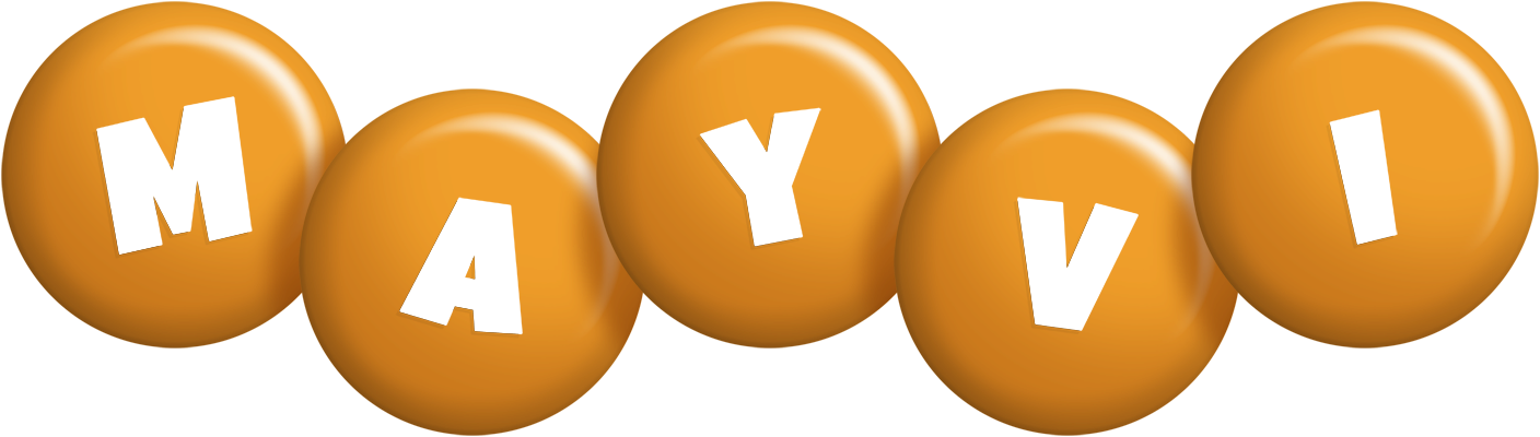Mayvi candy-orange logo