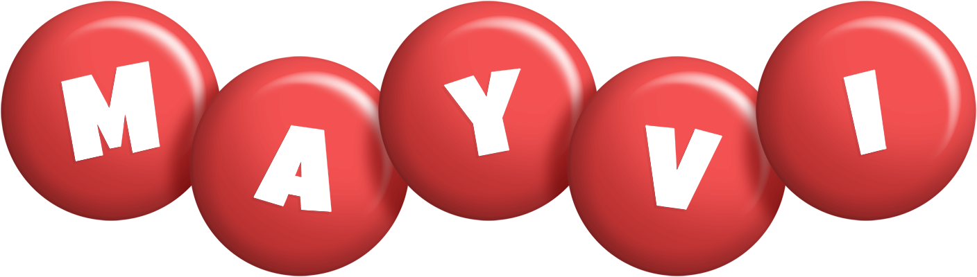 Mayvi candy-red logo