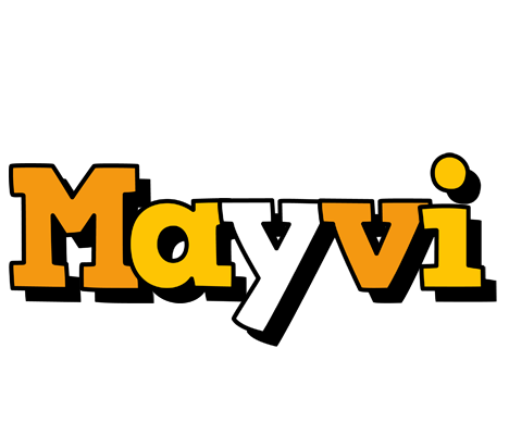 Mayvi cartoon logo