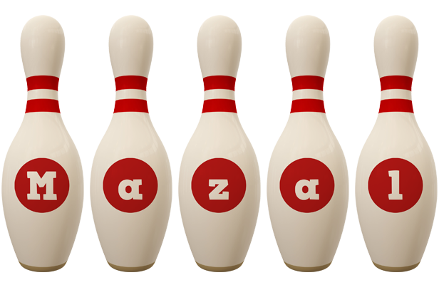 Mazal bowling-pin logo