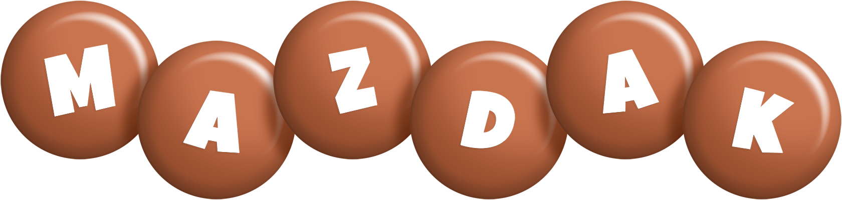Mazdak candy-brown logo