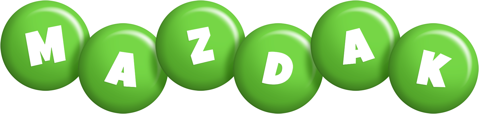 Mazdak candy-green logo