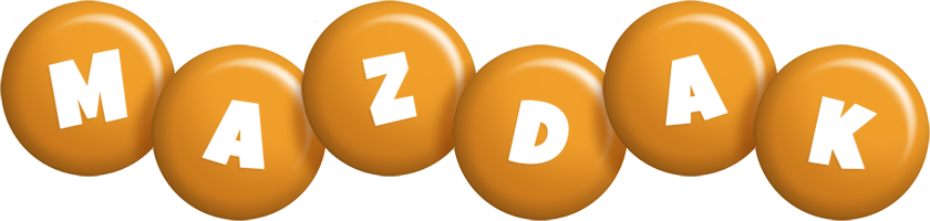 Mazdak candy-orange logo