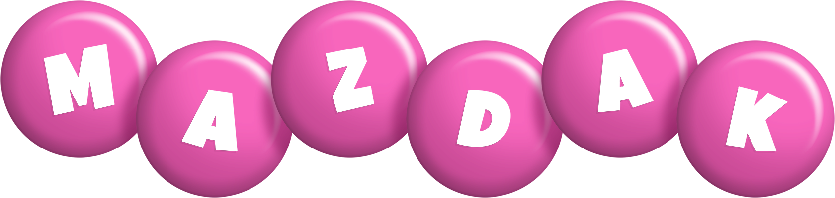Mazdak candy-pink logo