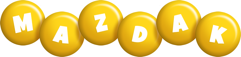 Mazdak candy-yellow logo