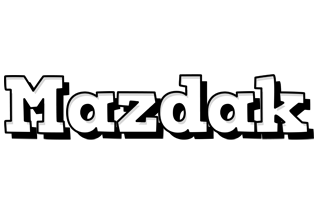 Mazdak snowing logo