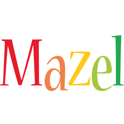 Mazel birthday logo
