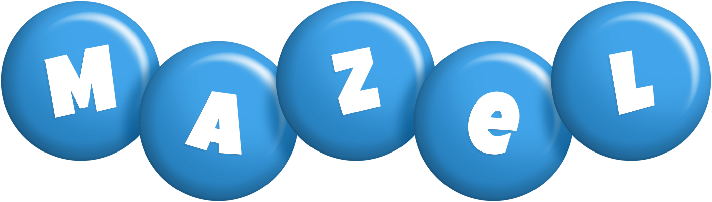 Mazel candy-blue logo