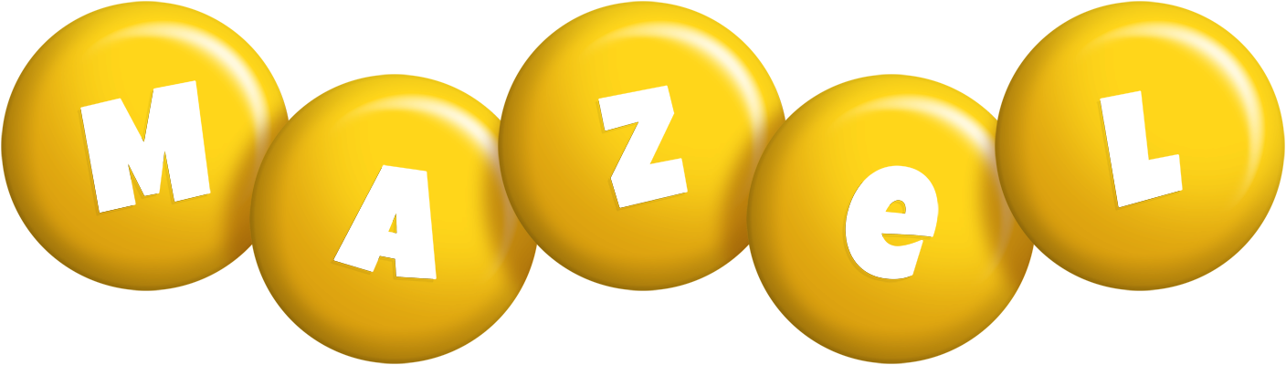 Mazel candy-yellow logo