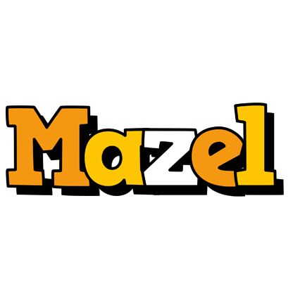 Mazel cartoon logo