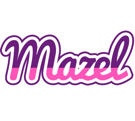 Mazel cheerful logo