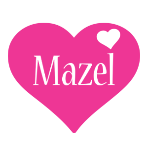 Mazel love-heart logo