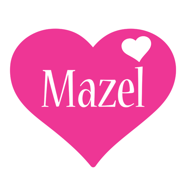 Mazel love-heart logo