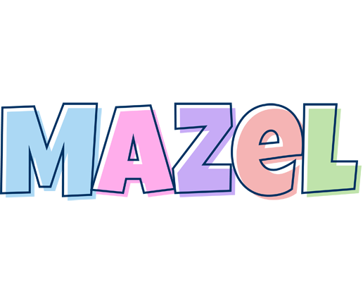 Mazel pastel logo