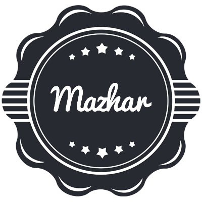 Mazhar badge logo