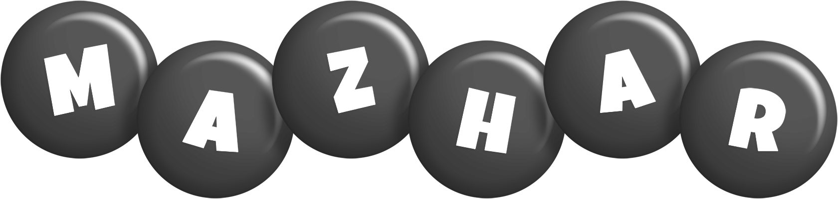 Mazhar candy-black logo