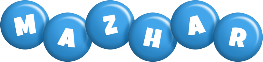 Mazhar candy-blue logo