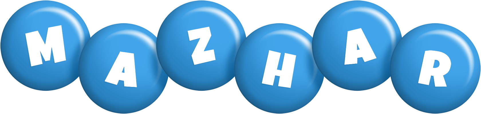 Mazhar candy-blue logo