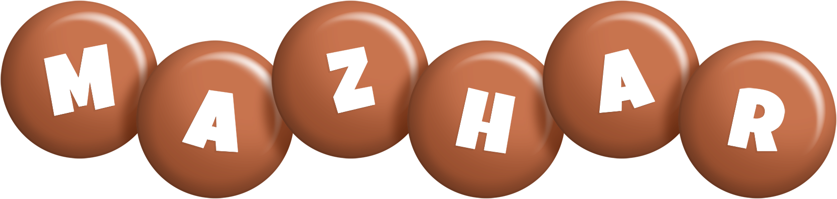 Mazhar candy-brown logo
