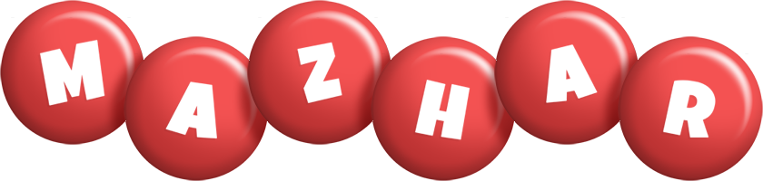 Mazhar candy-red logo