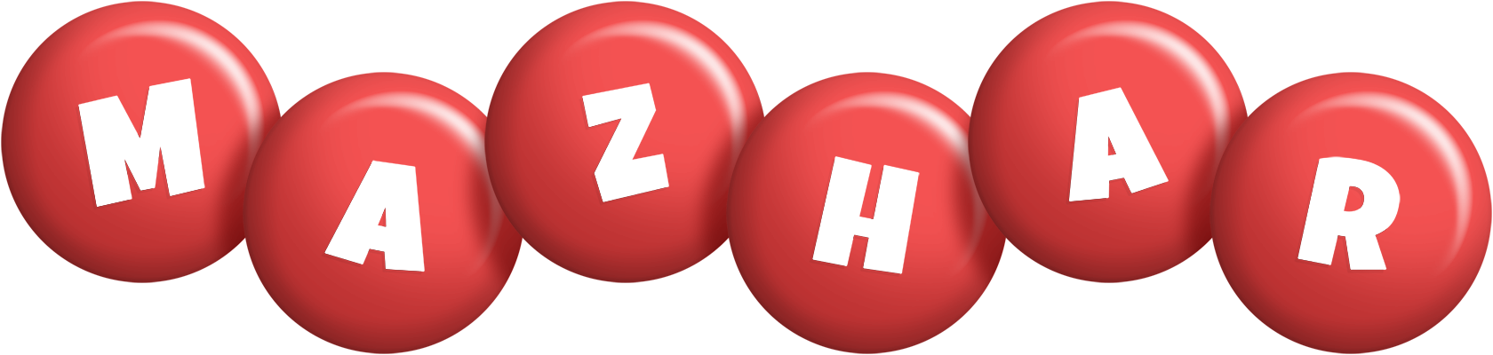 Mazhar candy-red logo