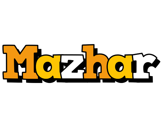 Mazhar cartoon logo
