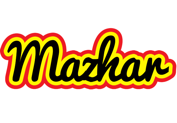 Mazhar flaming logo