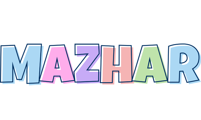 Mazhar pastel logo