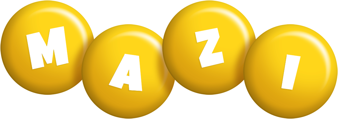 Mazi candy-yellow logo