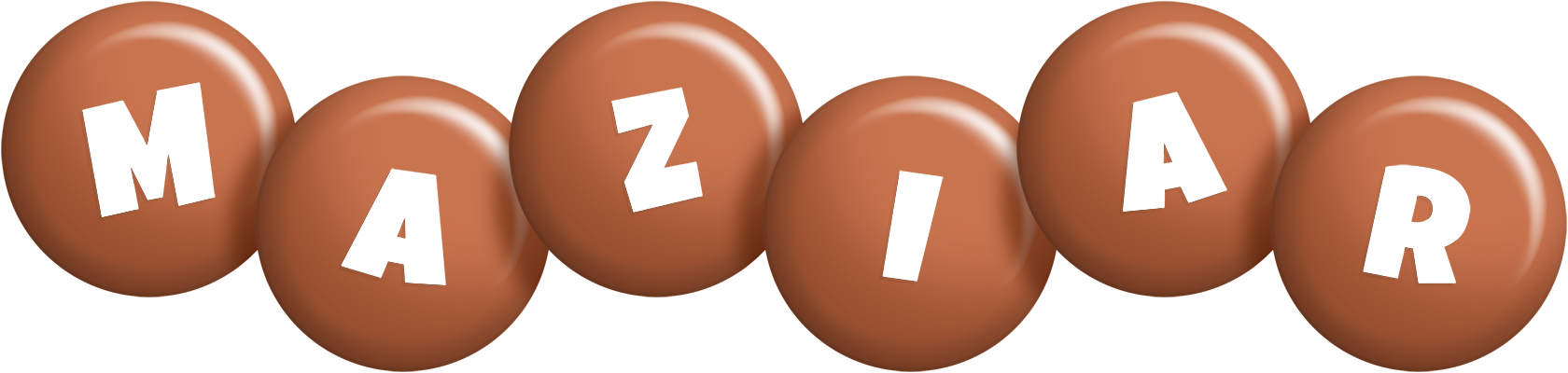 Maziar candy-brown logo