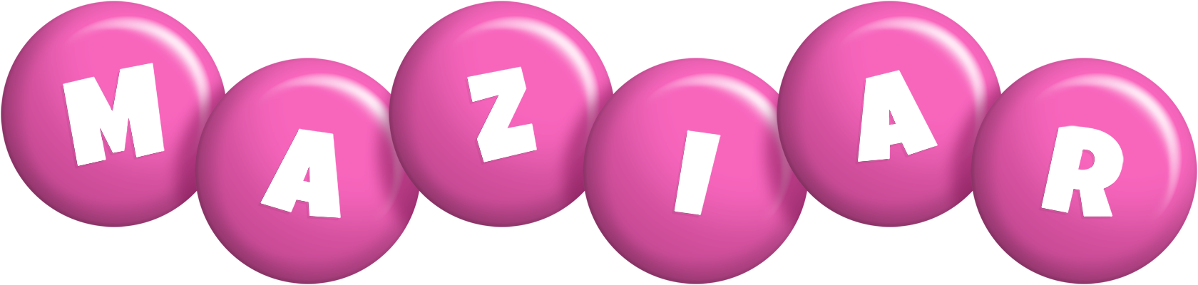Maziar candy-pink logo