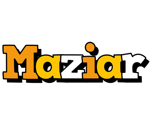 Maziar cartoon logo
