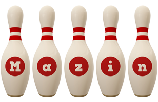 Mazin bowling-pin logo