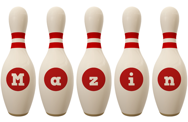 Mazin bowling-pin logo