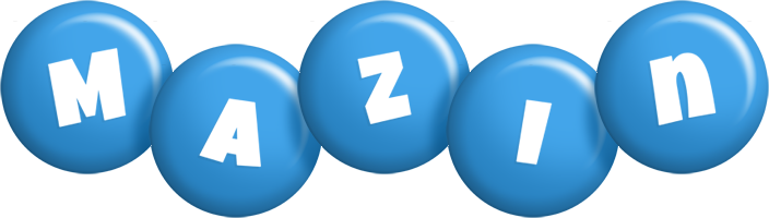 Mazin candy-blue logo