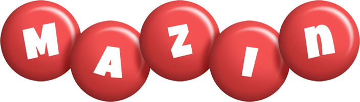 Mazin candy-red logo