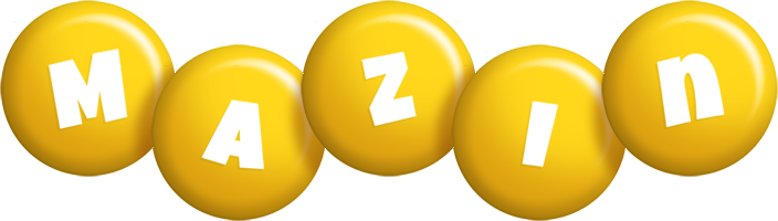 Mazin candy-yellow logo