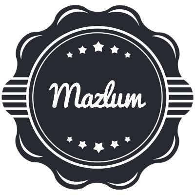 Mazlum badge logo