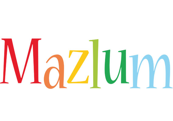 Mazlum birthday logo