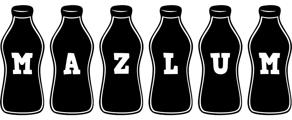 Mazlum bottle logo