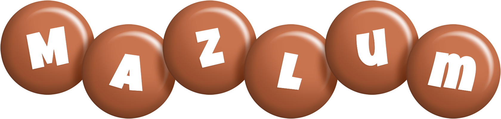 Mazlum candy-brown logo