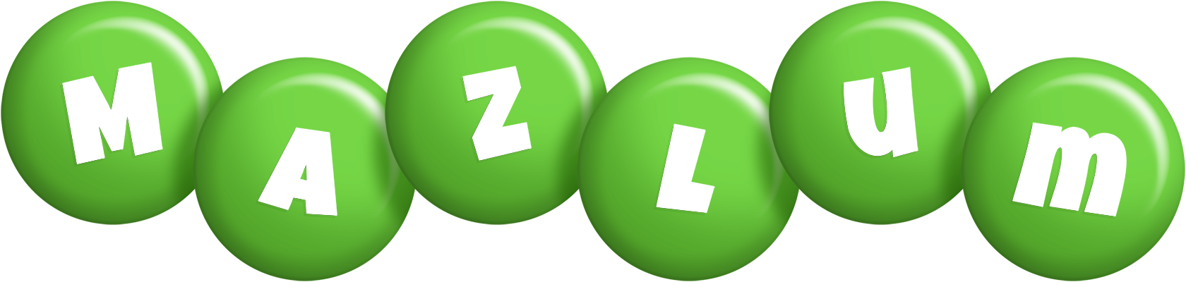 Mazlum candy-green logo