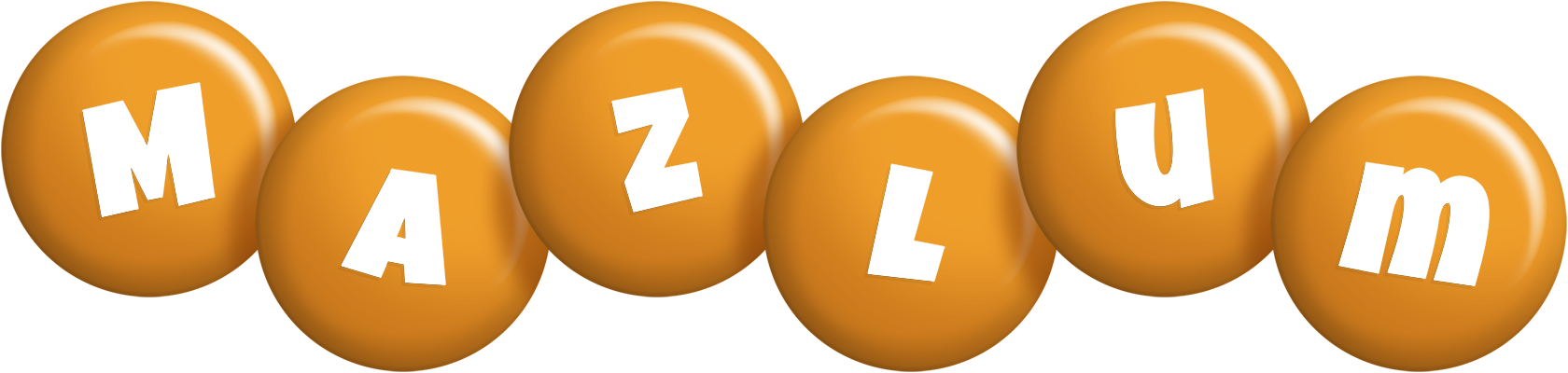 Mazlum candy-orange logo