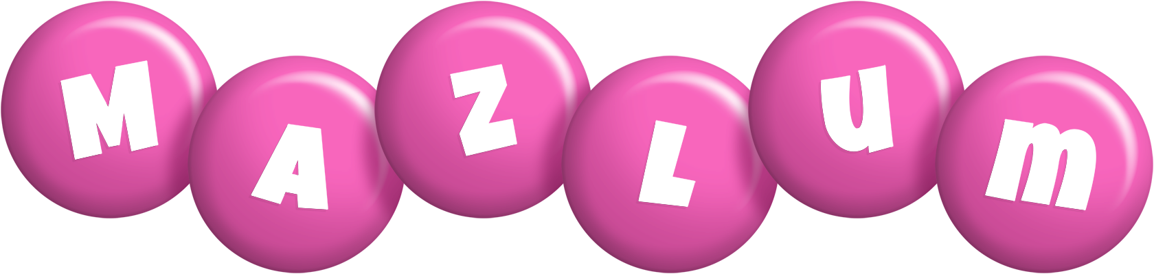 Mazlum candy-pink logo