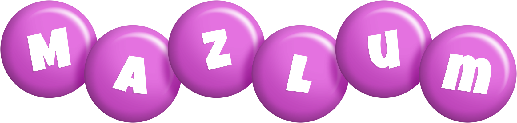 Mazlum candy-purple logo