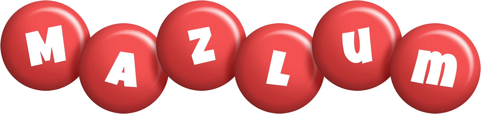 Mazlum candy-red logo