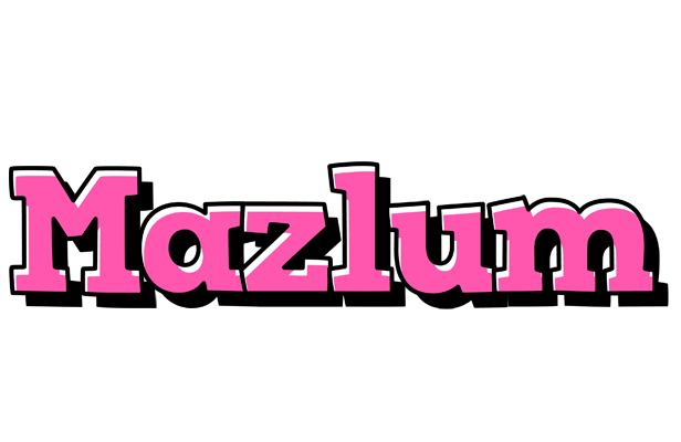 Mazlum girlish logo